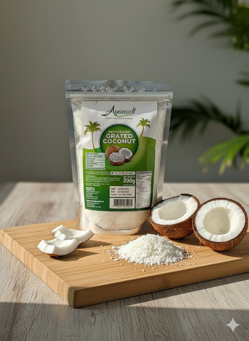 Dehydrated Grated Coconut - Pure, Versatile & Convenient