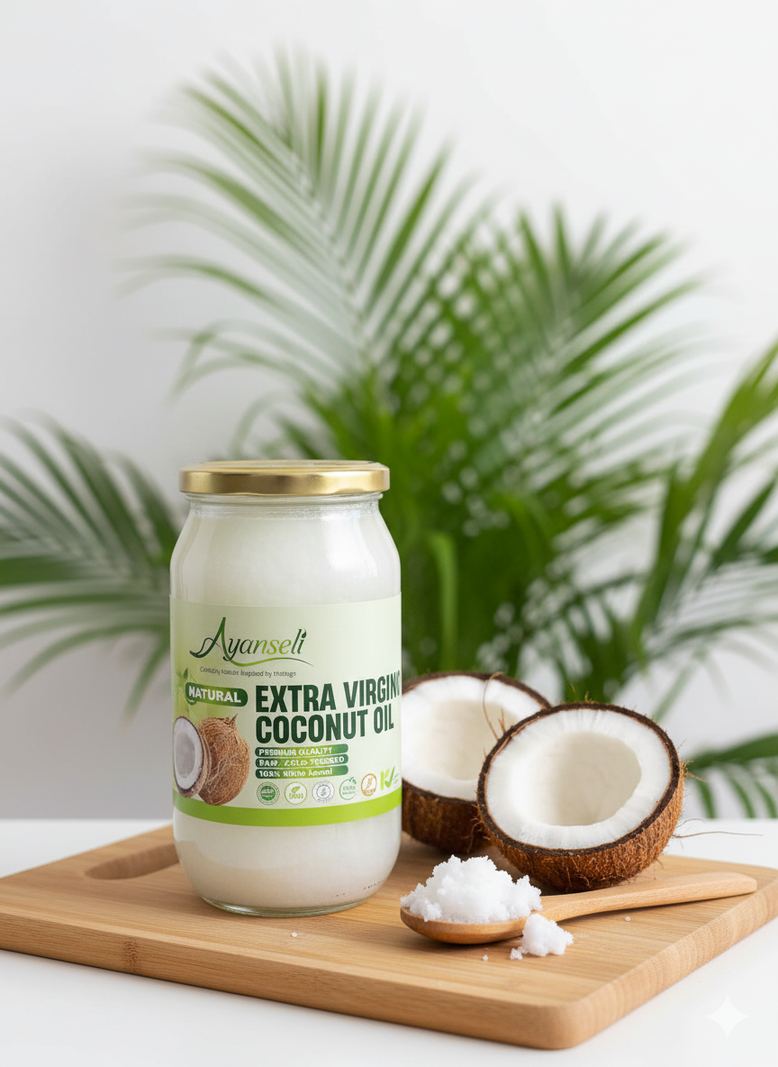Virgin Coconut Oil in Glass Jar - A Pure & Natural Choice