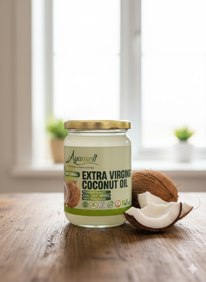 Virgin Coconut Oil in Glass Jar - A Pure & Natural Choice